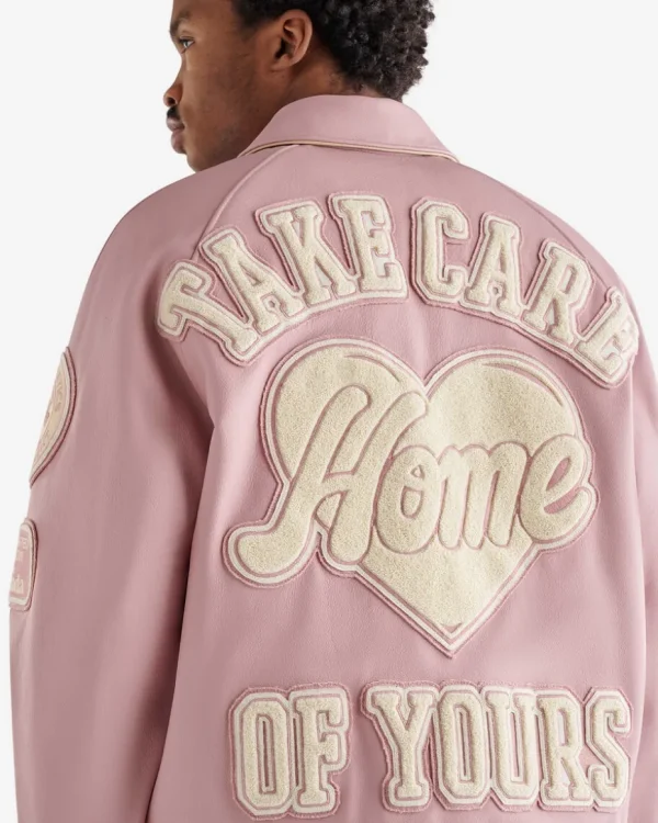 Store Roots Love Varsity Jacket PINK