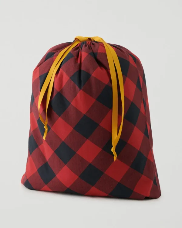 Best Roots Medium Drawstring Gift Bag CABIN RED