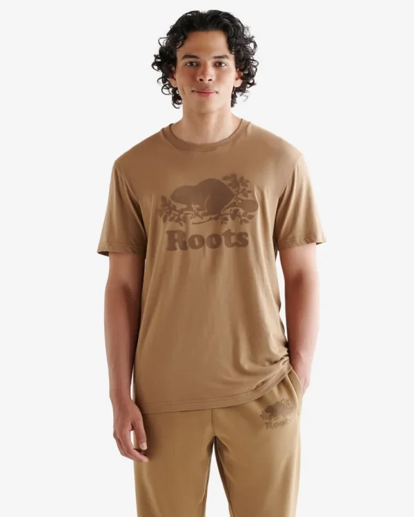 Sale Roots Mens Organic Cooper Beaver T-shirt