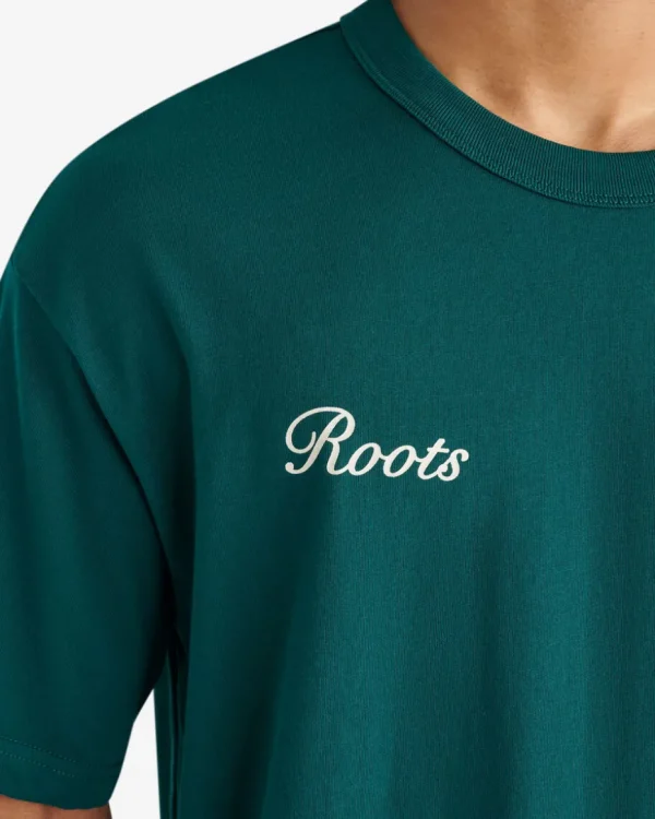 Online Roots Mens Signature T-Shirt RAIN FOREST