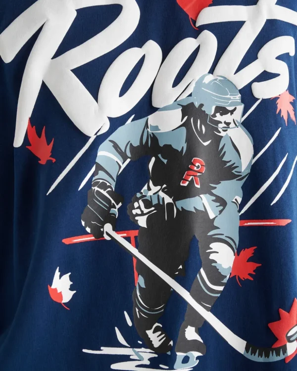 Discount Roots Mens Super Hockey Long Sleeve T-Shirt