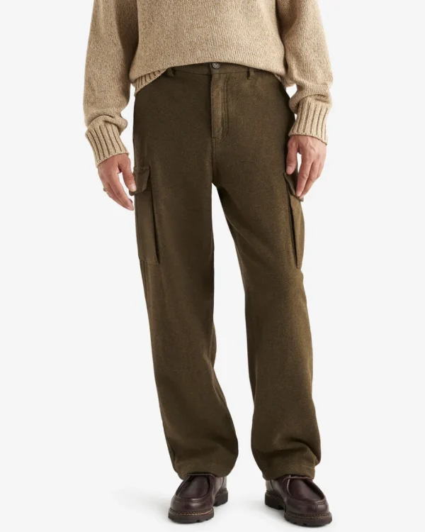 Fashion Roots Moleskin Relaxed Cargo Pant DEEP OLIVE MIX