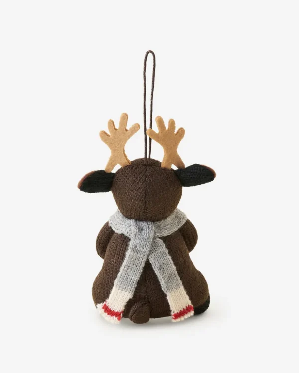 Clearance Roots Moose Ornament GRIZZLY BROWN