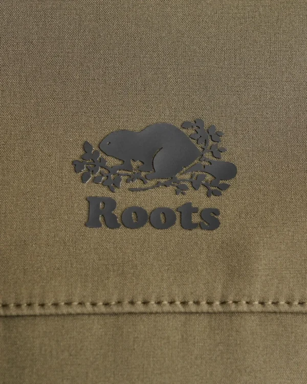 Shop Roots Mountaineer Softshell Hoodie FATIGUE