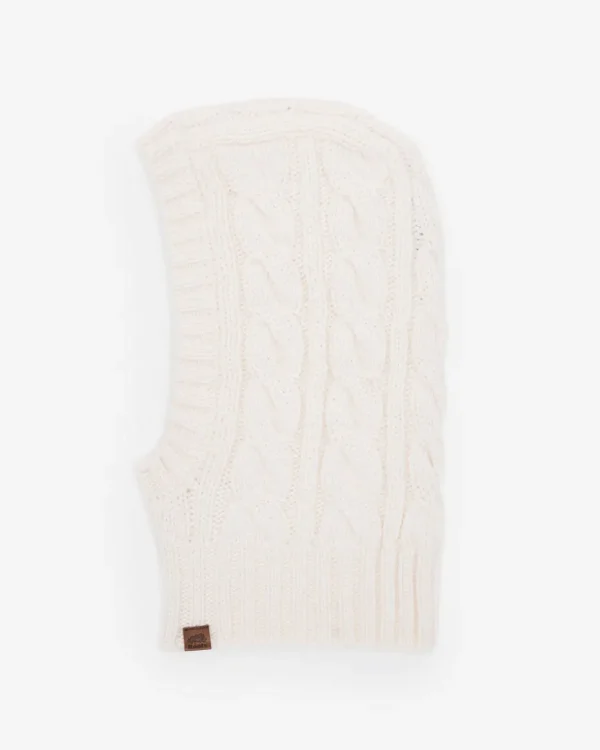 Clearance Roots Olivia Cable Balaclava COCONUT WHITE