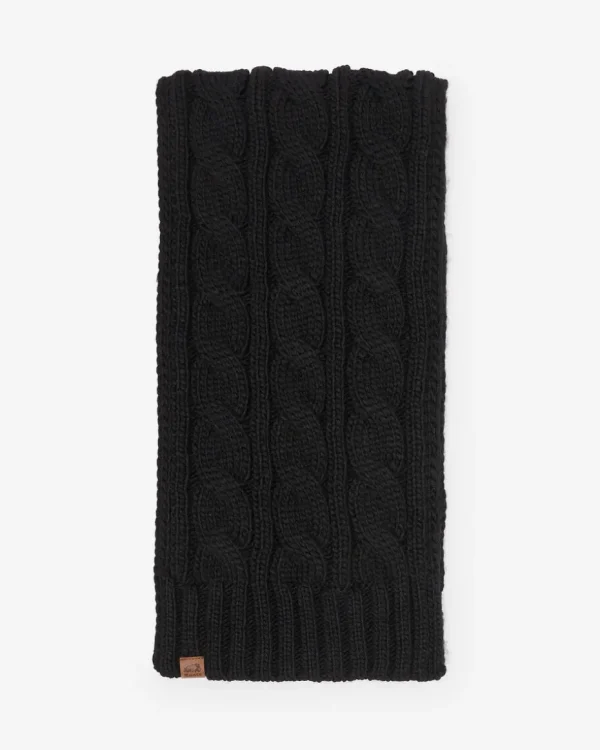 Online Roots Olivia Cable Scarf BLACK