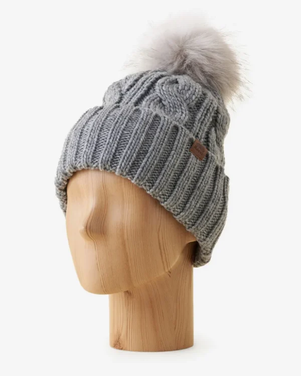 Cheap Roots Olivia Cable Toque MEDIUM GREY MIX