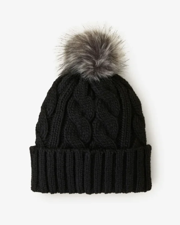 Clearance Roots Olivia Cable Toque BLACK