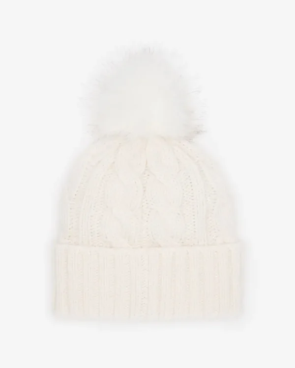 Discount Roots Olivia Cable Toque COCONUT WHITE