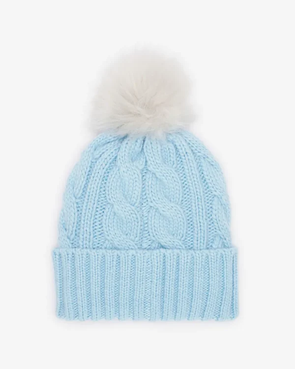 Cheap Roots Olivia Cable Toque CLEAR SKY BLUE