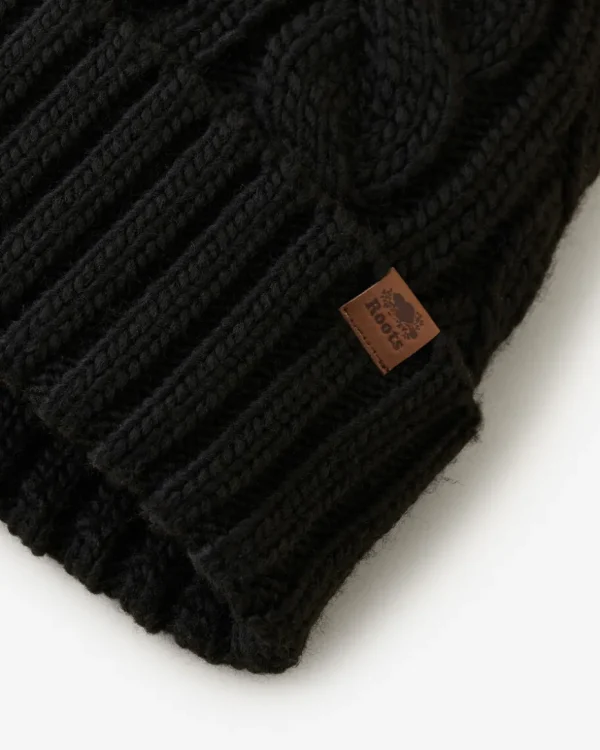 Clearance Roots Olivia Cable Toque BLACK