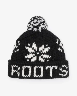 Cheap Roots Olivia Hand Knit Toque BLACK