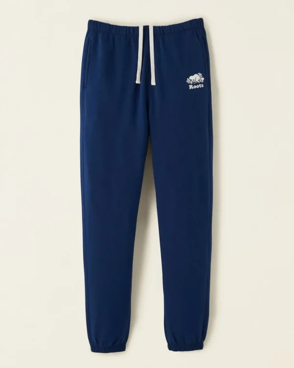 Outlet Roots Organic Cooper High Waisted Sweatpant TRUE NAVY