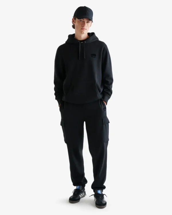 Discount Roots Organic Cooper Relaxed Cargo Sweatpant BLACK/BLACK