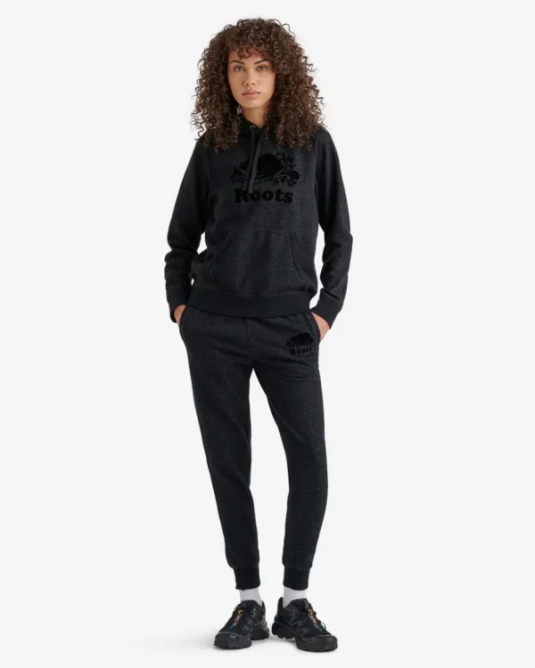 Hot Roots Organic Original Kanga Hoodie BLACK PEPPER