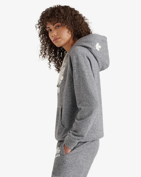 Cheap Roots Organic Original Kanga Hoodie SALT & PEPPER