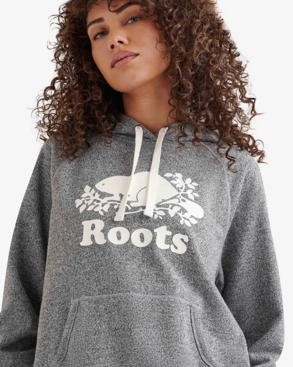 Cheap Roots Organic Original Kanga Hoodie SALT & PEPPER