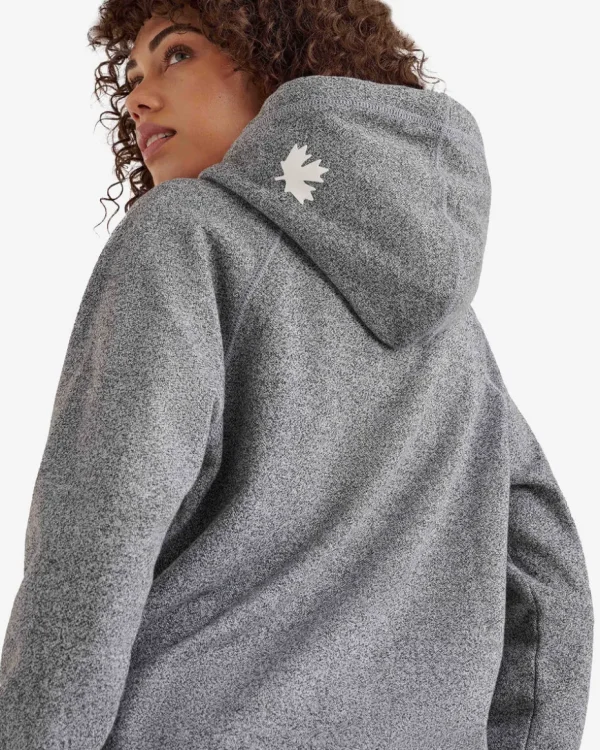 Cheap Roots Organic Original Kanga Hoodie SALT & PEPPER