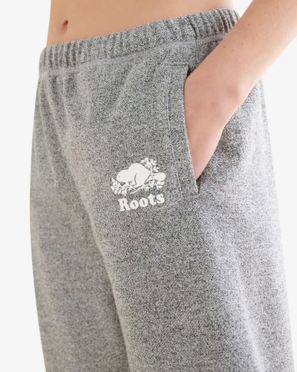 Online Roots Organic Original Longer Sweatshort 8 Inch SALT & PEPPER