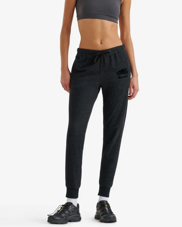 Outlet Roots Organic Original Slim Cuff Sweatpant BLACK PEPPER