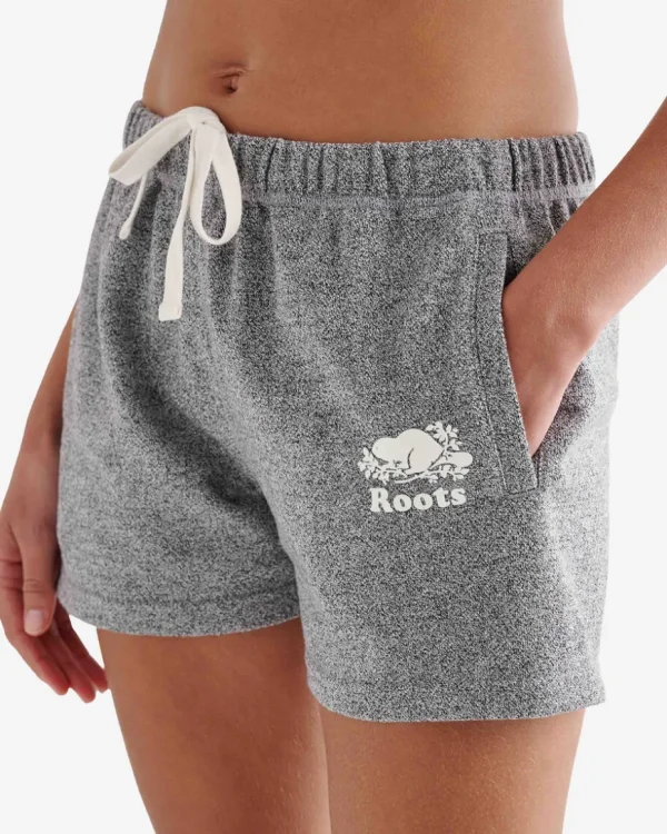 Shop Roots Organic Original Sweatshort 3 Inch SALT & PEPPER