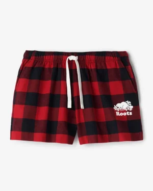 Cheap Roots Park Plaid Pajama Short