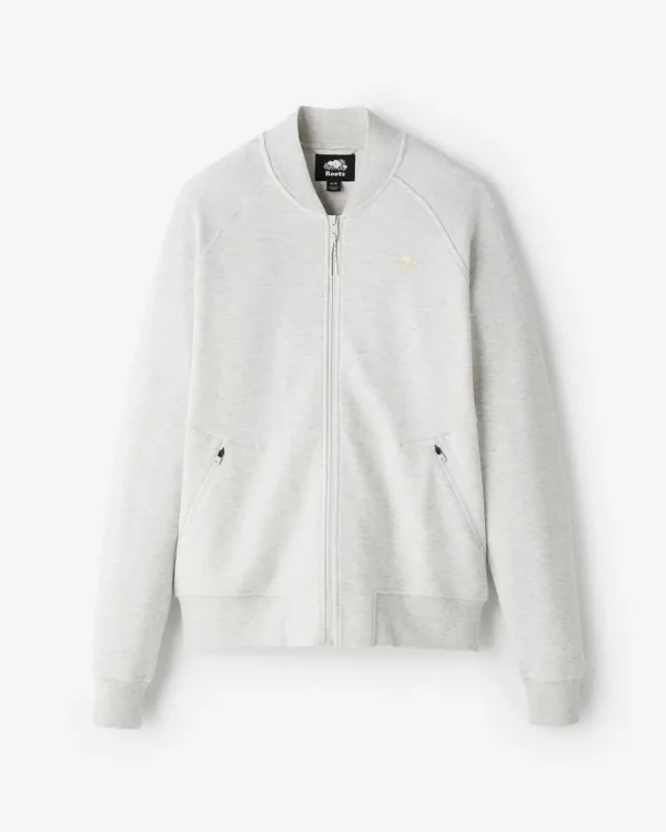 Online Roots Recover Bomber Jacket WHITE MIX