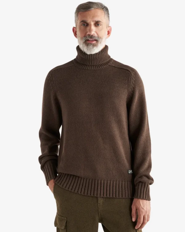 Hot Roots Robson Turtleneck ESPRESSO BROWN MIX