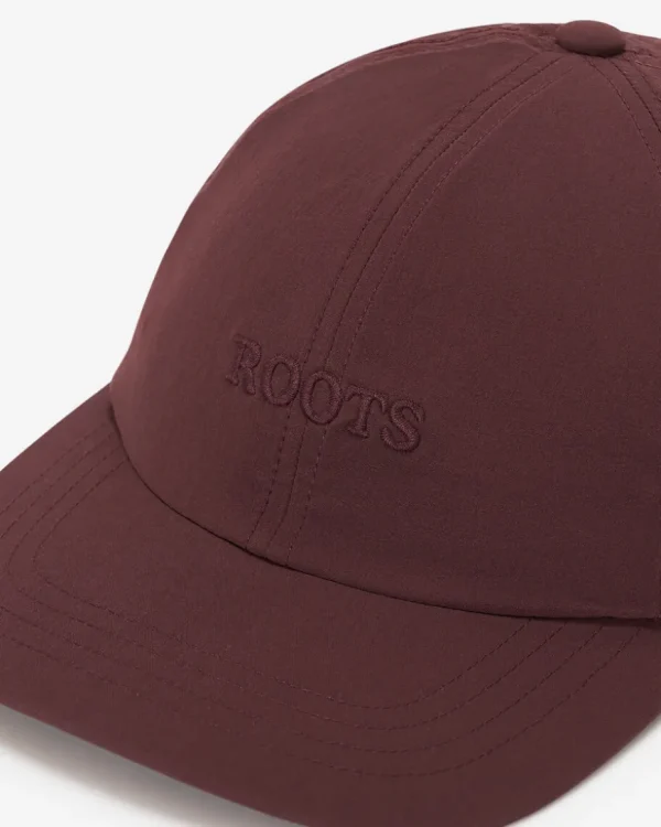 Cheap Roots Nylon Baseball Cap DEEP MAROON