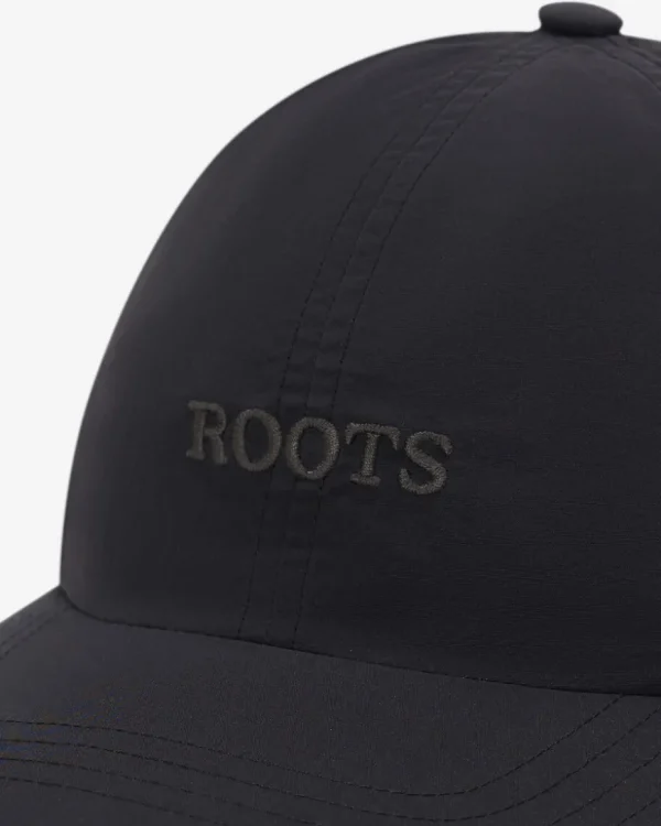 Sale Roots Nylon Baseball Cap BLACK