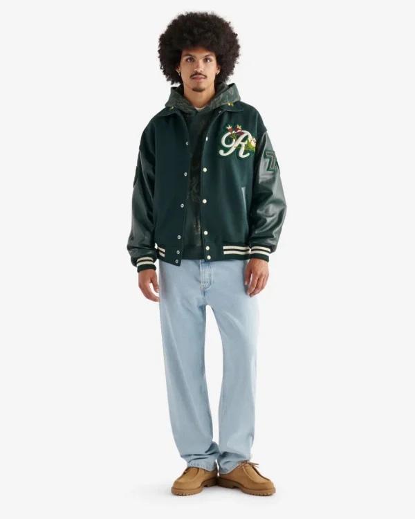 Best Sale Roots Signature Varsity Jacket VARSITY GREEN/GREEN