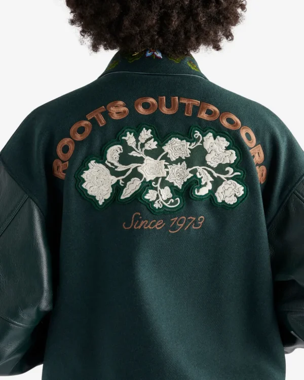 Best Sale Roots Signature Varsity Jacket VARSITY GREEN/GREEN