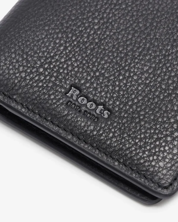 Discount Roots Slim Card Wallet Prince BLACK