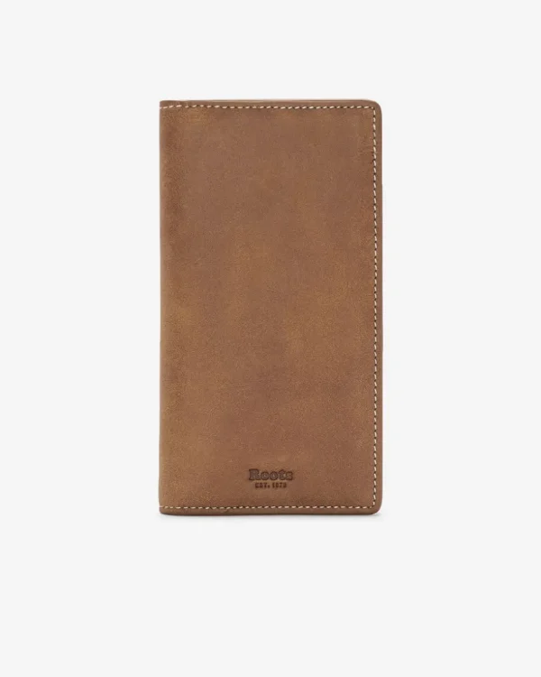 Best Sale Roots Slim Card Wallet Tribe NATURAL