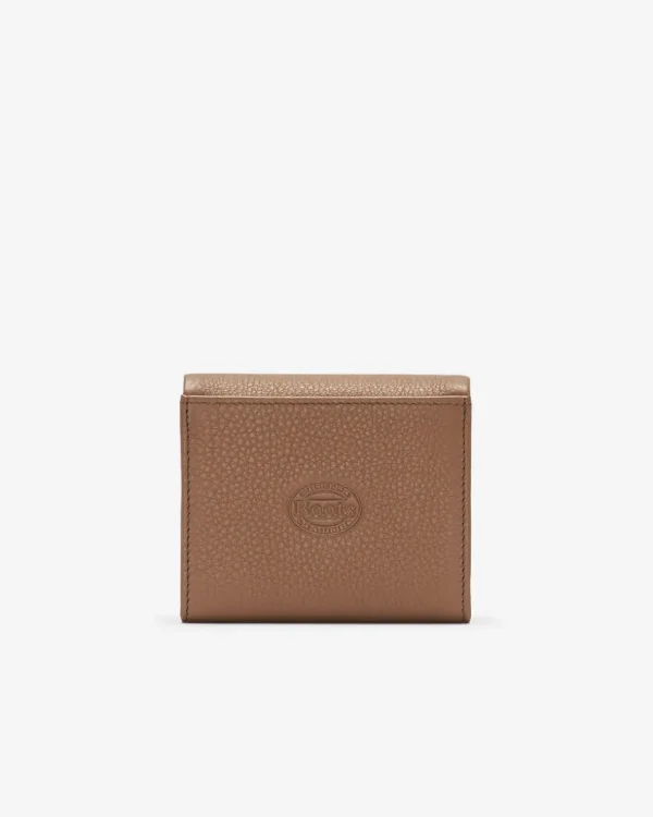 Best Roots Small Card Wallet Cloud TANNERY BROWN