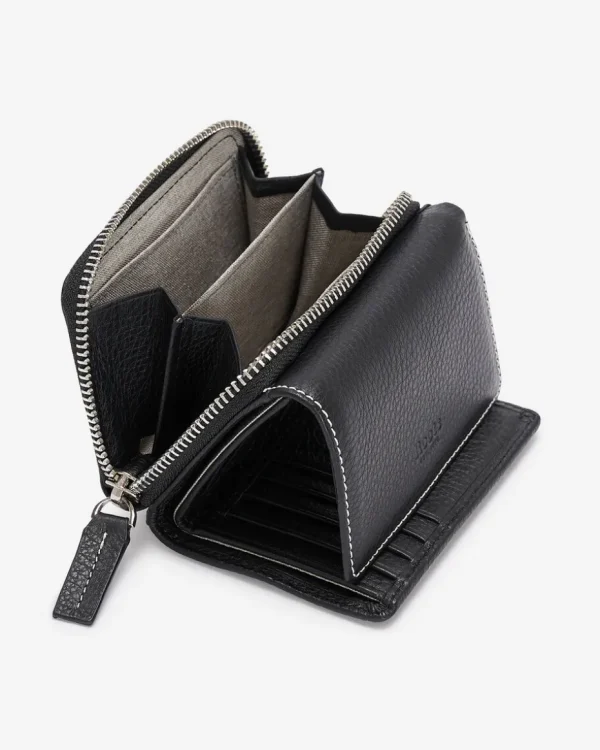 Clearance Roots Small Trifold Clutch Prince BLACK