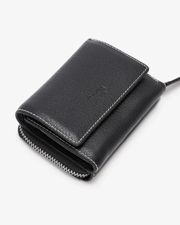 Clearance Roots Small Trifold Clutch Prince BLACK