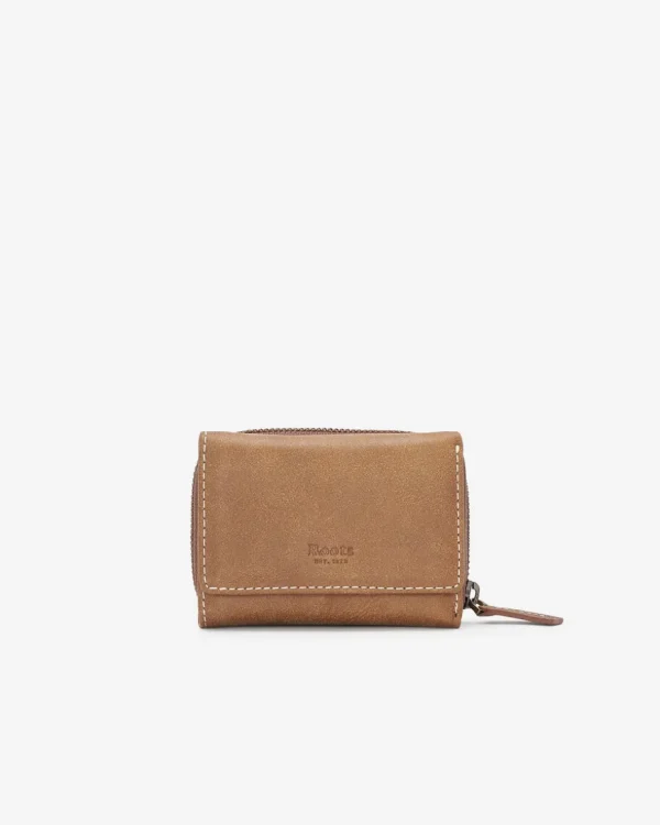 Store Roots Small Trifold Clutch Tribe NATURAL