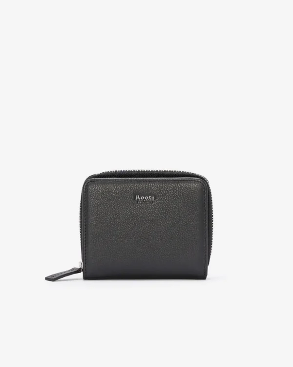 Best Roots Small Zip Around Clutch Prince BLACK