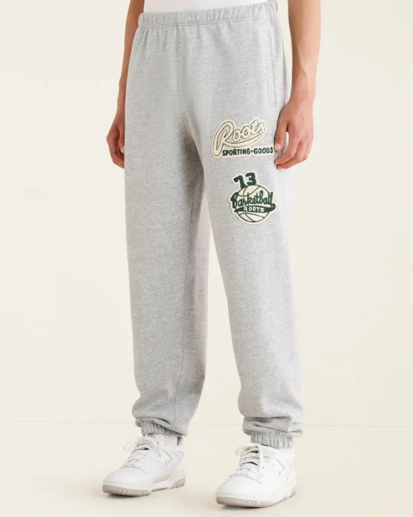 Outlet Roots Sporting Goods Patch Sweatpant ATHLETIC GREY MIX