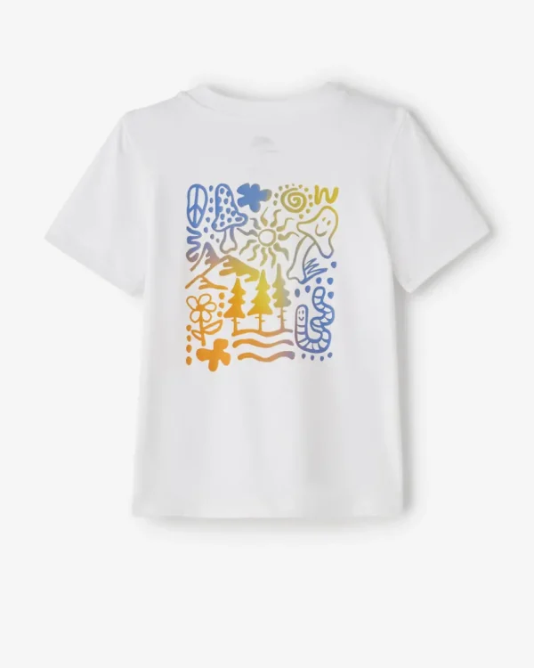 Outlet Roots Toddler Active Nature T-Shirt WHITE