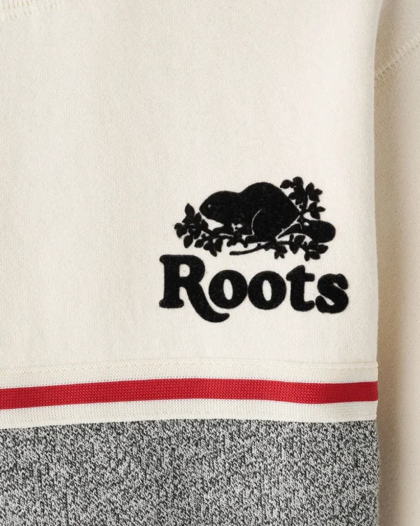 Shop Roots Toddler Cabin Crew Sweatshirt BIRCH WHITE