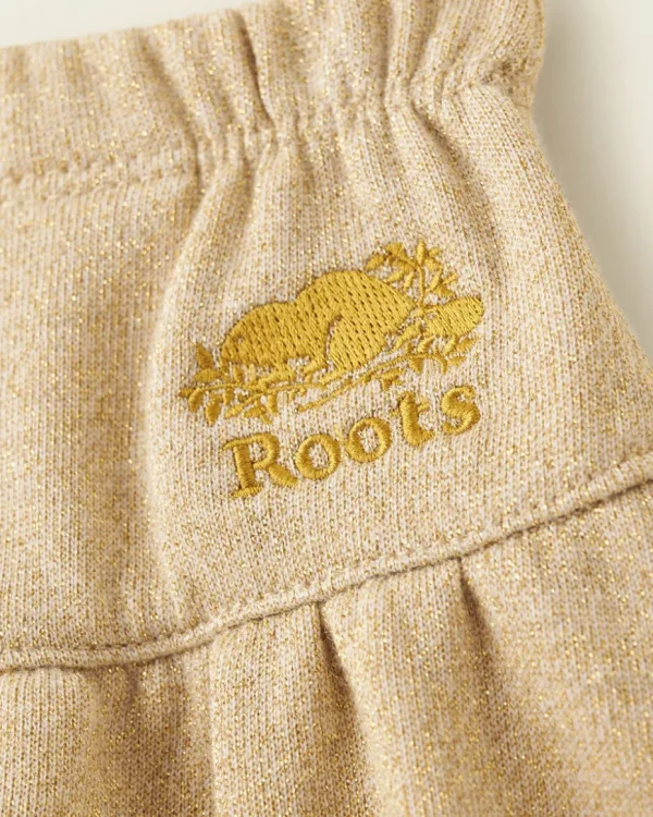 Hot Roots Toddler Girls Gold Sparkle Skirt PALE GOLD