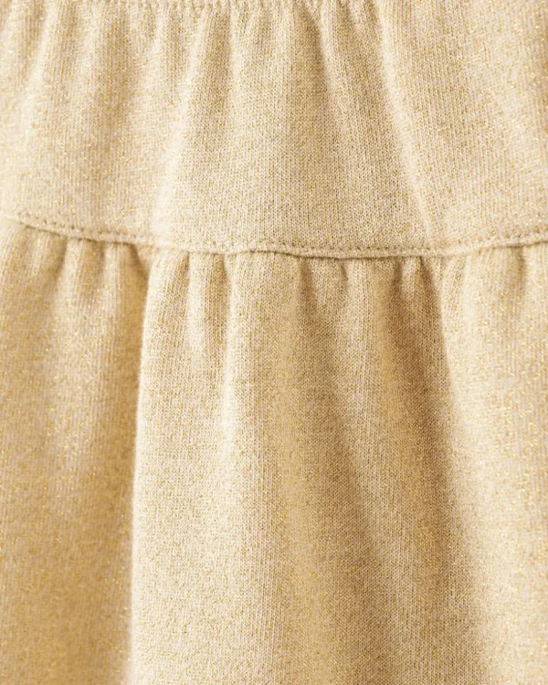 Hot Roots Toddler Girls Gold Sparkle Skirt PALE GOLD