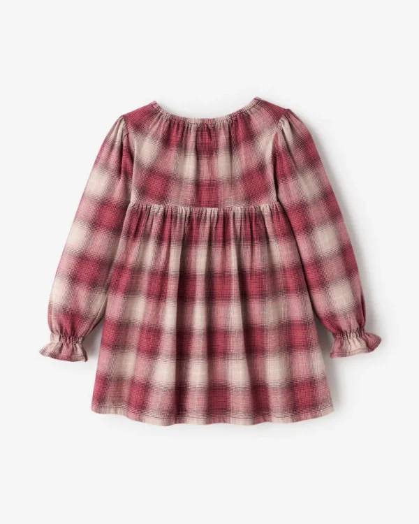 Outlet Roots Toddler Girls Plaid Babydoll Dress