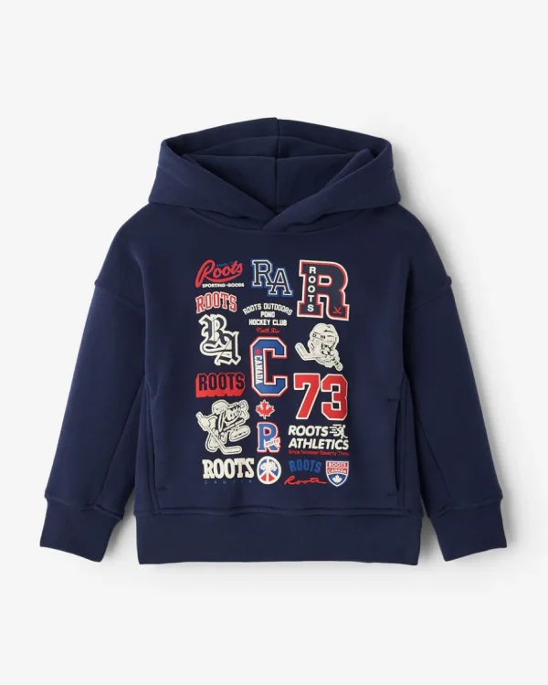 Cheap Roots Toddler Hockey Legend Hoodie NAVY BLAZER