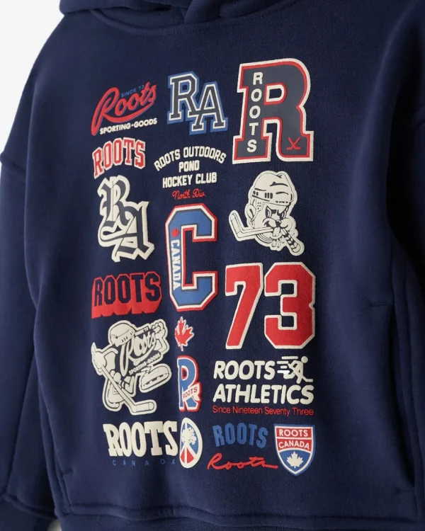 Cheap Roots Toddler Hockey Legend Hoodie NAVY BLAZER