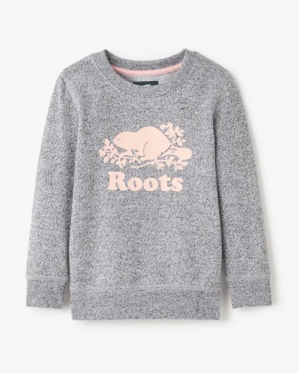 Store Roots Toddler Organic Original Crew Sweatshirt SALT & PEPPER