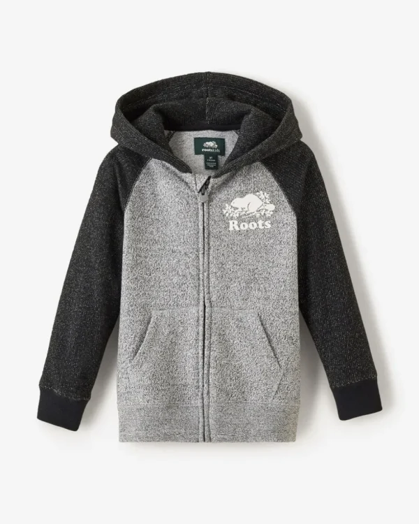 Hot Roots Toddler Organic Original Full Zip Hoodie BLACK PEPPER