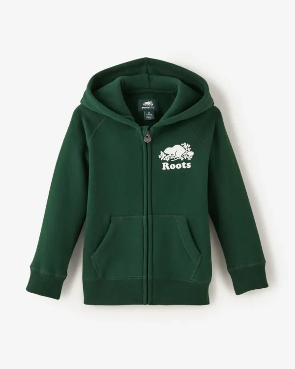 Fashion Roots Toddler Organic Original Full Zip Hoodie VARSITY GREEN